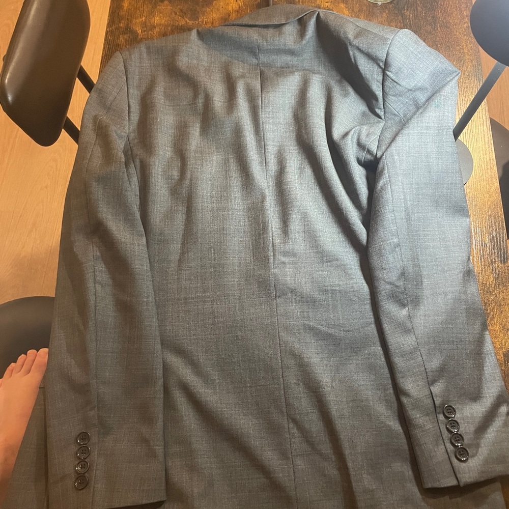 J. Crew Gray Sport Coat Classic Wool-Blend Blazer